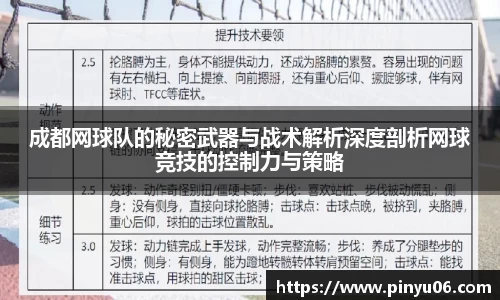 成都网球队的秘密武器与战术解析深度剖析网球竞技的控制力与策略